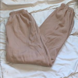 plt tan sweatpants!